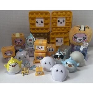 LankyBox Toys Lot of 26 Foxy, Ghosty, Sticky & Canny, Pop It YouTube Merch